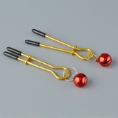 Золотистые зажимы с колокольчиками Gold - Sitabella - купить с доставкой в Петрозаводске