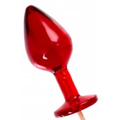 Красный леденец в форме малой анальной пробки со вкусом виски - Sosuчki - купить с доставкой в Петрозаводске