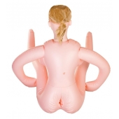 Надувная секс-кукла с реалистичной головой и поднятыми ножками - ToyFa - в Петрозаводске купить с доставкой