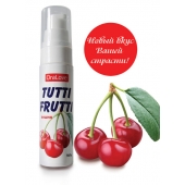 Гель-смазка Tutti-frutti с вишнёвым вкусом - 30 гр. - Биоритм - купить с доставкой в Петрозаводске