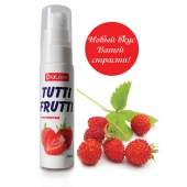 Гель-смазка Tutti-frutti с земляничным вкусом - 30 гр. - Биоритм - купить с доставкой в Петрозаводске
