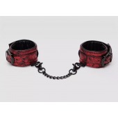 Красно-черные наручники Reversible Faux Leather Wrist Cuffs - Fifty Shades of Grey - купить с доставкой в Петрозаводске