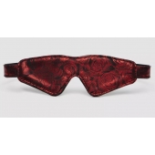 Двусторонняя красно-черная маска на глаза Reversible Faux Leather Blindfold - Fifty Shades of Grey - купить с доставкой в Петрозаводске