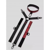 Ошейник с наручниками Reversible Faux Leather Collar and Wrist - Fifty Shades of Grey - купить с доставкой в Петрозаводске