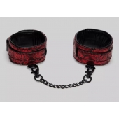 Красно-черные оковы Reversible Faux Leather Ankle Cuffs - Fifty Shades of Grey - купить с доставкой в Петрозаводске