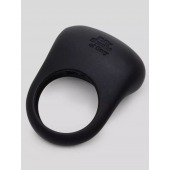 Черное эрекционное виброкольцо Sensation Rechargeable Vibrating Love Ring - Fifty Shades of Grey - в Петрозаводске купить с доставкой