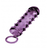 Закрытая фиолетовая насадка с пупырышками SAMURAI PENIS SLEEVE PURPLE - 14,5 см. - NMC - в Петрозаводске купить с доставкой
