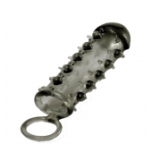 Дымчатая стимулирующая насадка с закрытой головкой SAMURAI PENIS SLEEVE BLACK - 14,5 см. - NMC - в Петрозаводске купить с доставкой