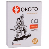 Презервативы с точками OKOTO Dotted - 3 шт. - Sitabella - купить с доставкой в Петрозаводске