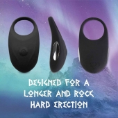 Черное эрекционное виброкольцо Thor Cockring - FeelzToys - в Петрозаводске купить с доставкой