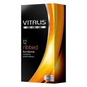 Ребристые презервативы VITALIS PREMIUM ribbed - 12 шт. - Vitalis - купить с доставкой в Петрозаводске