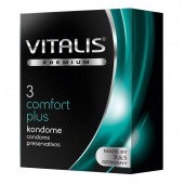 Контурные презервативы VITALIS PREMIUM comfort plus - 3 шт. - Vitalis - купить с доставкой в Петрозаводске