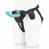 Голубая изогнутая насадка 6in Remote Control Ripple P-Spot G-Spot на черных трусиках - 16 см. - Pegasus - купить с доставкой в Петрозаводске