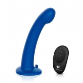 Синяя насадка Remote Control P-Spot G-Spot с черными трусиками - 20 см. - Pegasus - купить с доставкой в Петрозаводске
