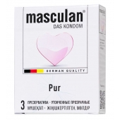 Супертонкие презервативы Masculan Pur - 3 шт. - Masculan - купить с доставкой в Петрозаводске