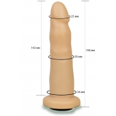 Телесная насадка Harness - 15,8 см. - LOVETOY (А-Полимер) - купить с доставкой в Петрозаводске