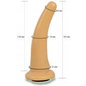 Телесная гладкая насадка Harness - 13,3 см. - LOVETOY (А-Полимер) - купить с доставкой в Петрозаводске