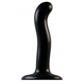 Черный фаллоимитатор-насадка Strap-On-Me P G spot Dildo size S - 16,4 см. - Strap-on-me - купить с доставкой в Петрозаводске