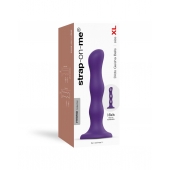 Фиолетовая насадка Strap-On-Me Dildo Geisha Balls size XL - Strap-on-me - купить с доставкой в Петрозаводске