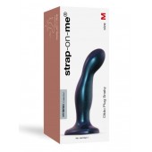 Темно-синяя насадка Strap-On-Me Dildo Plug Snaky size M - Strap-on-me - купить с доставкой в Петрозаводске