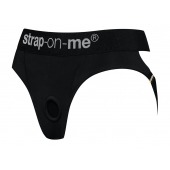 Черные трусики для насадок Heroine Lingerie Harness - size M - Strap-on-me - купить с доставкой в Петрозаводске