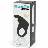 Черное эрекционное виброкольцо Happy Rabbit Rechargeable Rabbit Cock Ring - Happy Rabbit - в Петрозаводске купить с доставкой