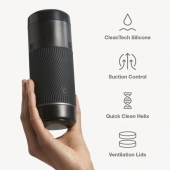 Черный мастурбатор с контролем всасывания Arcwave Pow Stroker - Arcwave - в Петрозаводске купить с доставкой