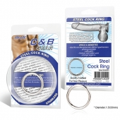 Стальное эрекционное кольцо STEEL COCK RING - 3.5 см. - BlueLine - в Петрозаводске купить с доставкой