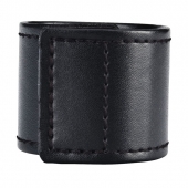 Хомут-утяжка для мошонки из искусственной кожи на липучке VELCRO BALL STRETCHER- 4 см. - BlueLine - в Петрозаводске купить с доставкой