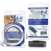 Кольцо на пенис из искусственной кожи на липучке VELCRO COCK RING - 5 см. - BlueLine - в Петрозаводске купить с доставкой