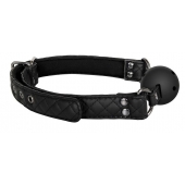 Черный кляп-шарик BALL GAG DIAMOND - Dream Toys - купить с доставкой в Петрозаводске