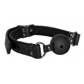 Черный кляп-шарик BALL GAG DIAMOND - Dream Toys - купить с доставкой в Петрозаводске