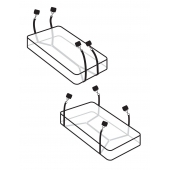 Фиксаторы для кровати WRAPAROUND MATTRESS RESTRAIN - Pipedream - купить с доставкой в Петрозаводске