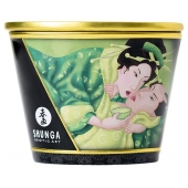 Массажная свеча Exotic Green Tea с ароматом зелёного чая - 170 мл. - Shunga - купить с доставкой в Петрозаводске
