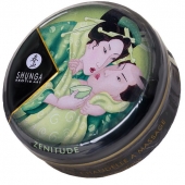 Массажная свеча Exotic Green Tea с ароматом зелёного чая - 30 мл. - Shunga - купить с доставкой в Петрозаводске