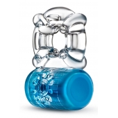 Синее эрекционное виброкольцо Pleaser Rechargeable C-Ring - Blush Novelties - в Петрозаводске купить с доставкой