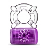 Фиолетовое эрекционное виброкольцо One Night Stand Vibrating C-Ring - Blush Novelties - в Петрозаводске купить с доставкой