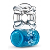 Синее эрекционное виброкольцо One Night Stand Vibrating C-Ring - Blush Novelties - в Петрозаводске купить с доставкой