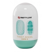 Бирюзовый мастурбатор-яйцо Twist Angel - Baile - в Петрозаводске купить с доставкой