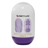 Сиреневый мастурбатор-яйцо Smooth Stripes - Baile - в Петрозаводске купить с доставкой