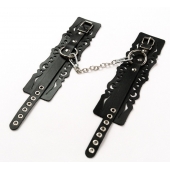 Узорчатые кожаные оковы с регулируемыми ремешками - Crazy Handmade - купить с доставкой в Петрозаводске