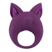 Фиолетовое перезаряжаемое эрекционное кольцо Kitten Kiki - Lola Games - в Петрозаводске купить с доставкой