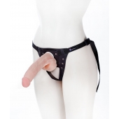 Реалистичный фаллос на поясе Harness - 20,5 см. - LOVETOY (А-Полимер) - купить с доставкой в Петрозаводске