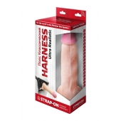 Страпон системы Харнесс: трусики с плугом и реалистичная насадка - 17,5 см. - LOVETOY (А-Полимер) - купить с доставкой в Петрозаводске