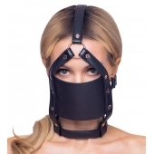 Черный намордник с кляпом-шаром Head Harness With A Gag - Orion - купить с доставкой в Петрозаводске