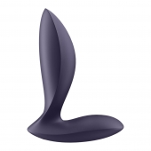 Фиолетовый анальный вибростимулятор Power Plug - Satisfyer - в Петрозаводске купить с доставкой