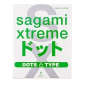 Презерватив Sagami Xtreme Type-E с точками - 1 шт. - Sagami - купить с доставкой в Петрозаводске