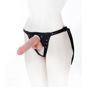 Страпон с поясом Harness - 19 см. - LOVETOY (А-Полимер) - купить с доставкой в Петрозаводске