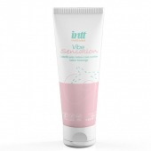 Лубрикант на водной основе Vibe Sensation с клубничным вкусом и легким вибрирующим эффектом - 50 гр. - INTT - купить с доставкой в Петрозаводске
