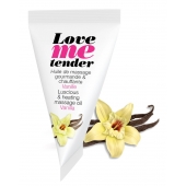 Съедобное согревающее массажное масло Love Me Tender Vanilla с ароматом ванили - 10 мл. - Love to Love - купить с доставкой в Петрозаводске
